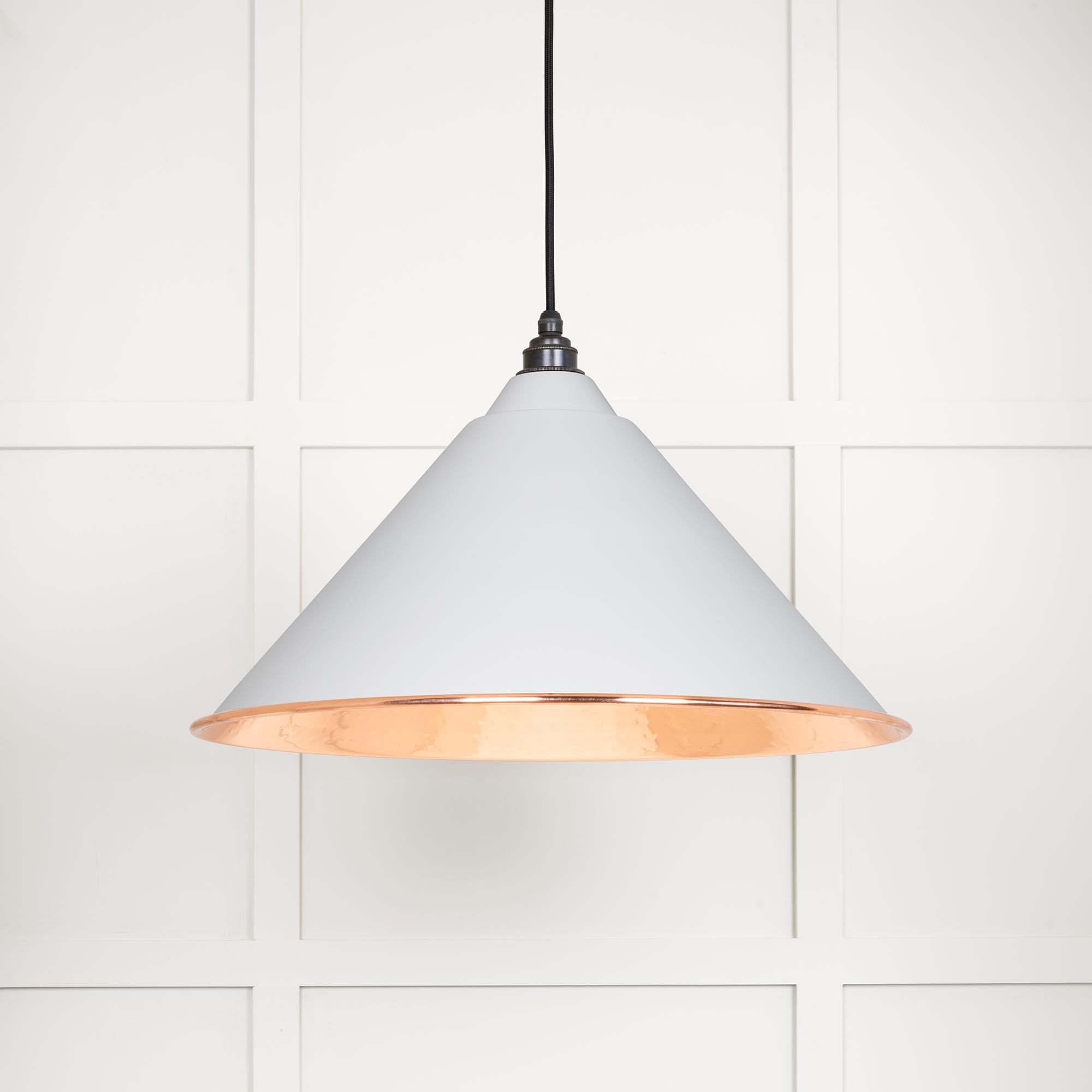 Hammered Copper Hockley Pendant in Flock | From The Anvil - Hockley - From The Anvil - Yester Home