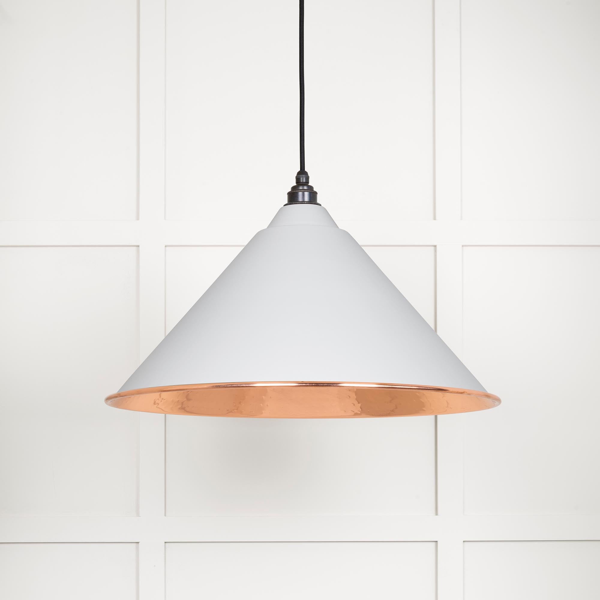 Hammered Copper Hockley Pendant in Flock | From The Anvil - Hockley - From The Anvil - Yester Home
