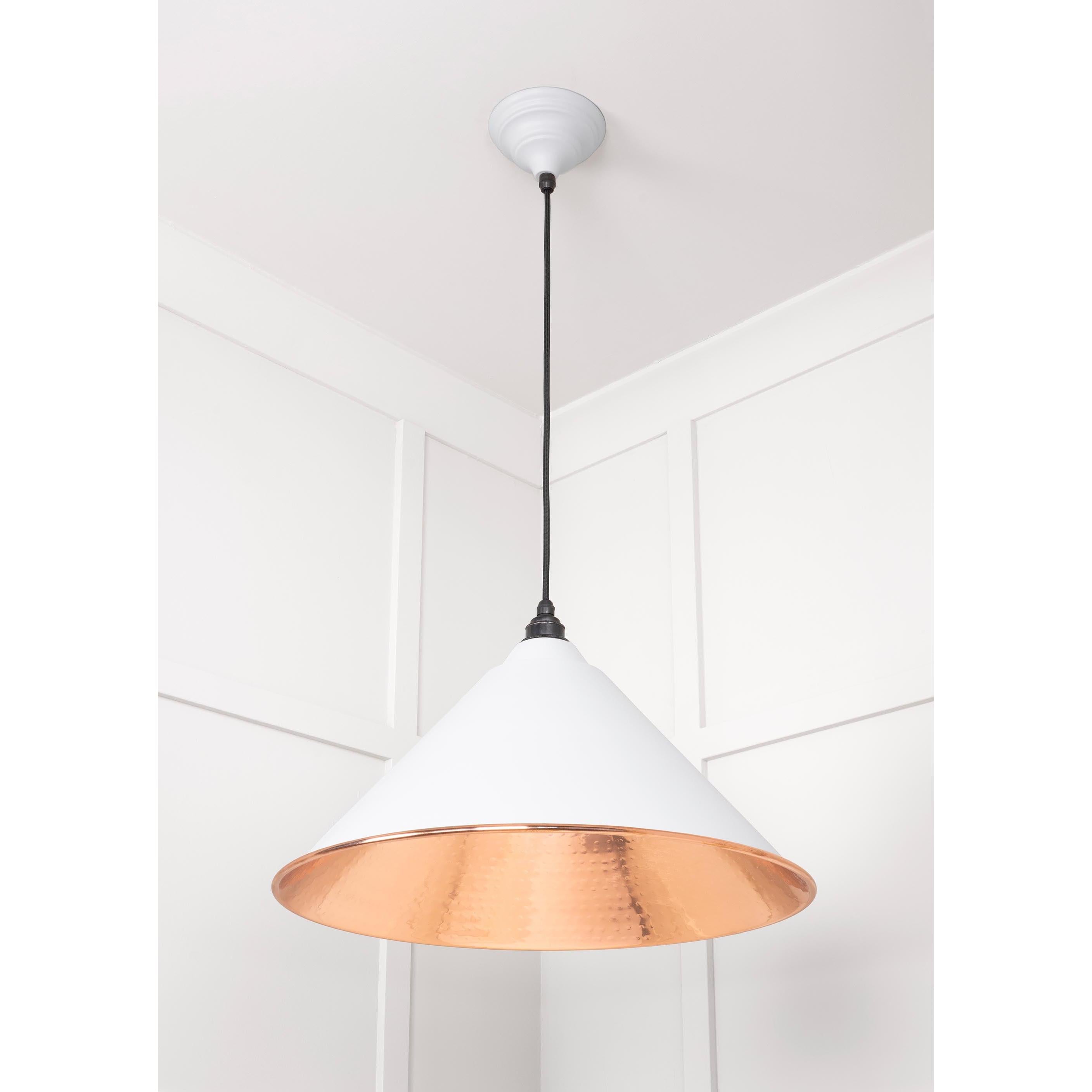 Hammered Copper Hockley Pendant in Flock | From The Anvil - Hockley - From The Anvil - Yester Home