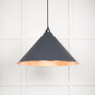 Hammered Copper Hockley Pendant in Slate | From The Anvil - Hockley - From The Anvil - Yester Home