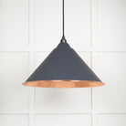 Hammered Copper Hockley Pendant in Slate | From The Anvil - Hockley - From The Anvil - Yester Home
