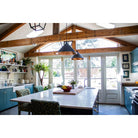 Hammered Copper Hockley Pendant in Slate | From The Anvil-Hockley-Yester Home
