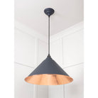 Hammered Copper Hockley Pendant in Slate | From The Anvil-Hockley-Yester Home