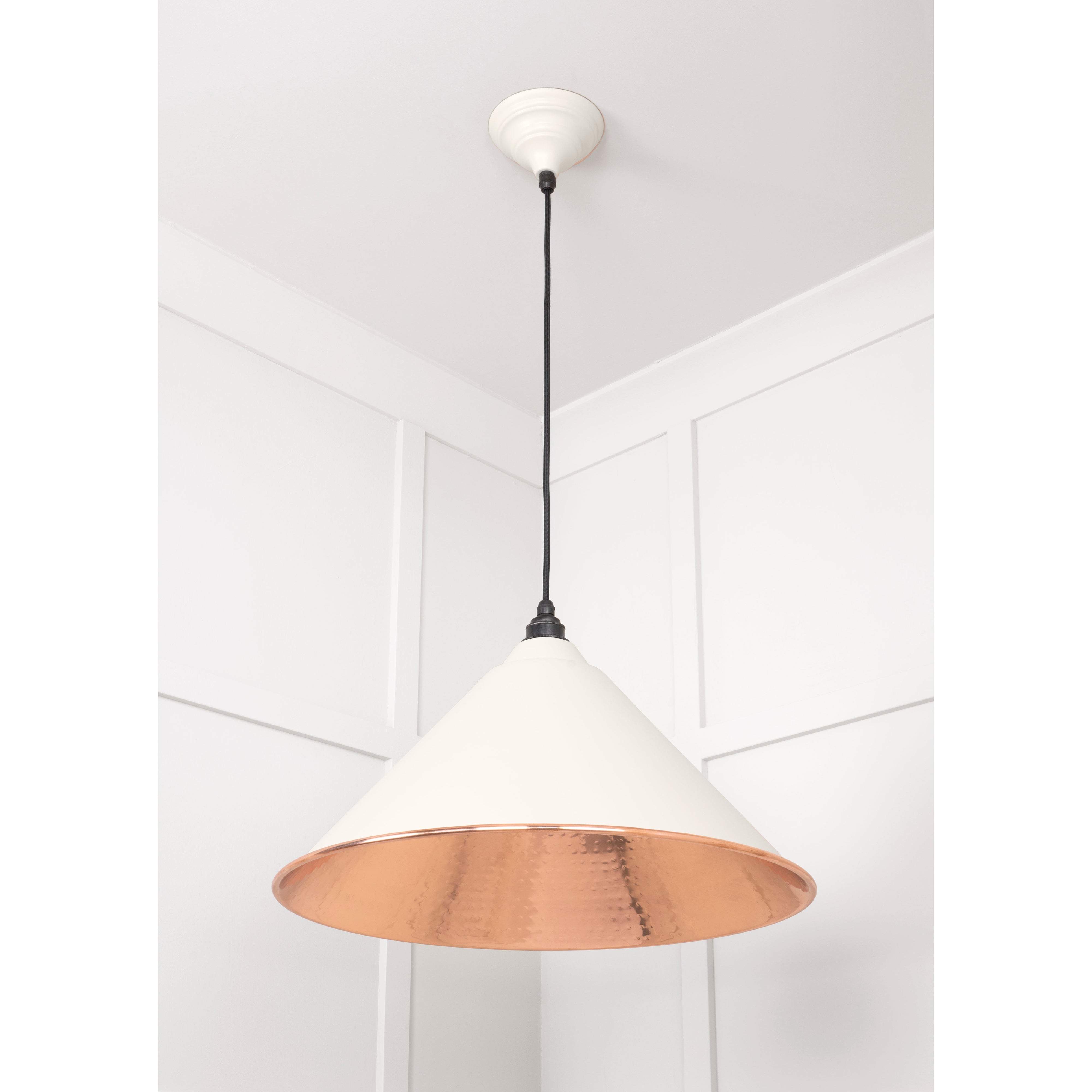 Hammered Copper Hockley Pendant in Teasel | From The Anvil-Hockley-Yester Home
