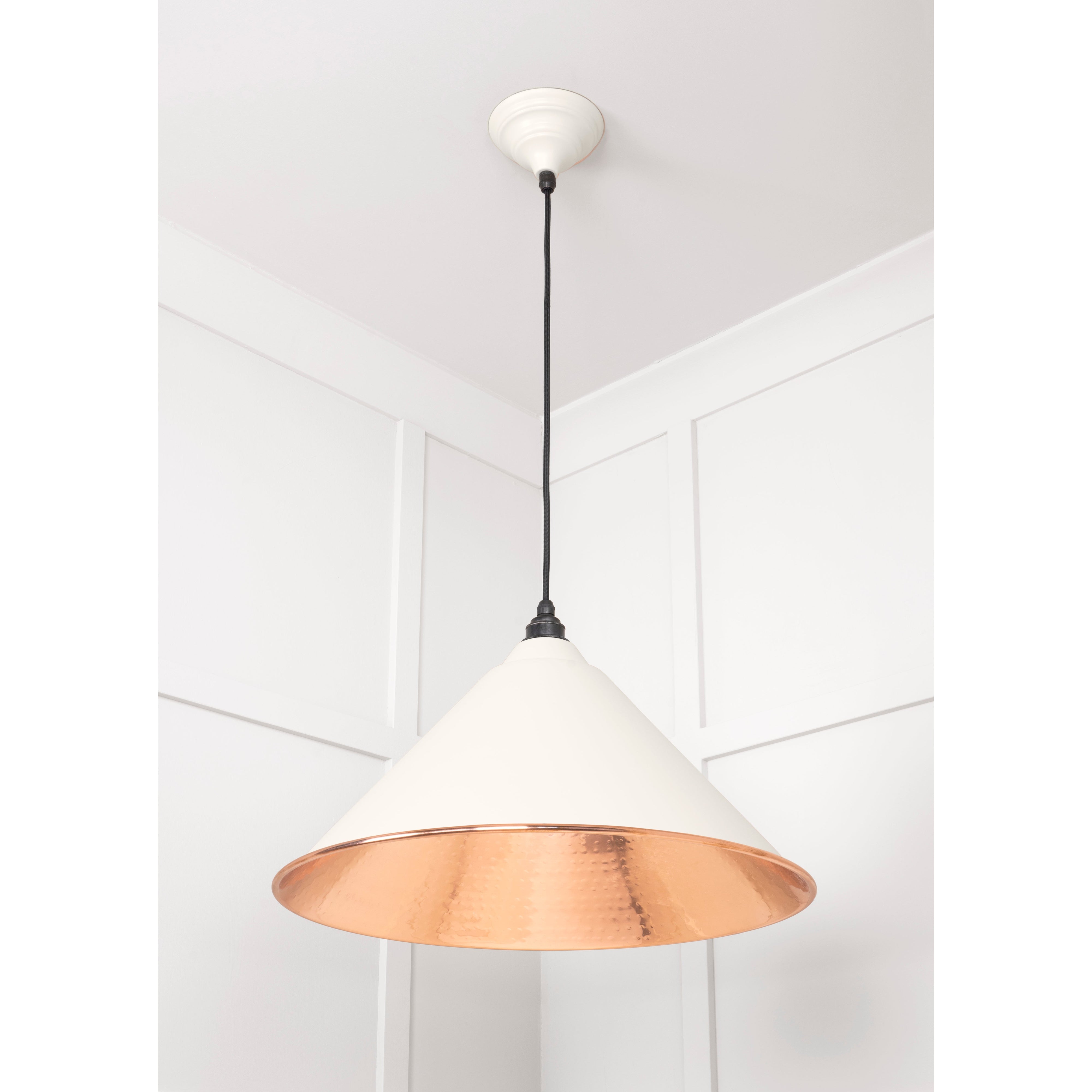 Hammered Copper Hockley Pendant in Teasel | From The Anvil-Hockley-Yester Home