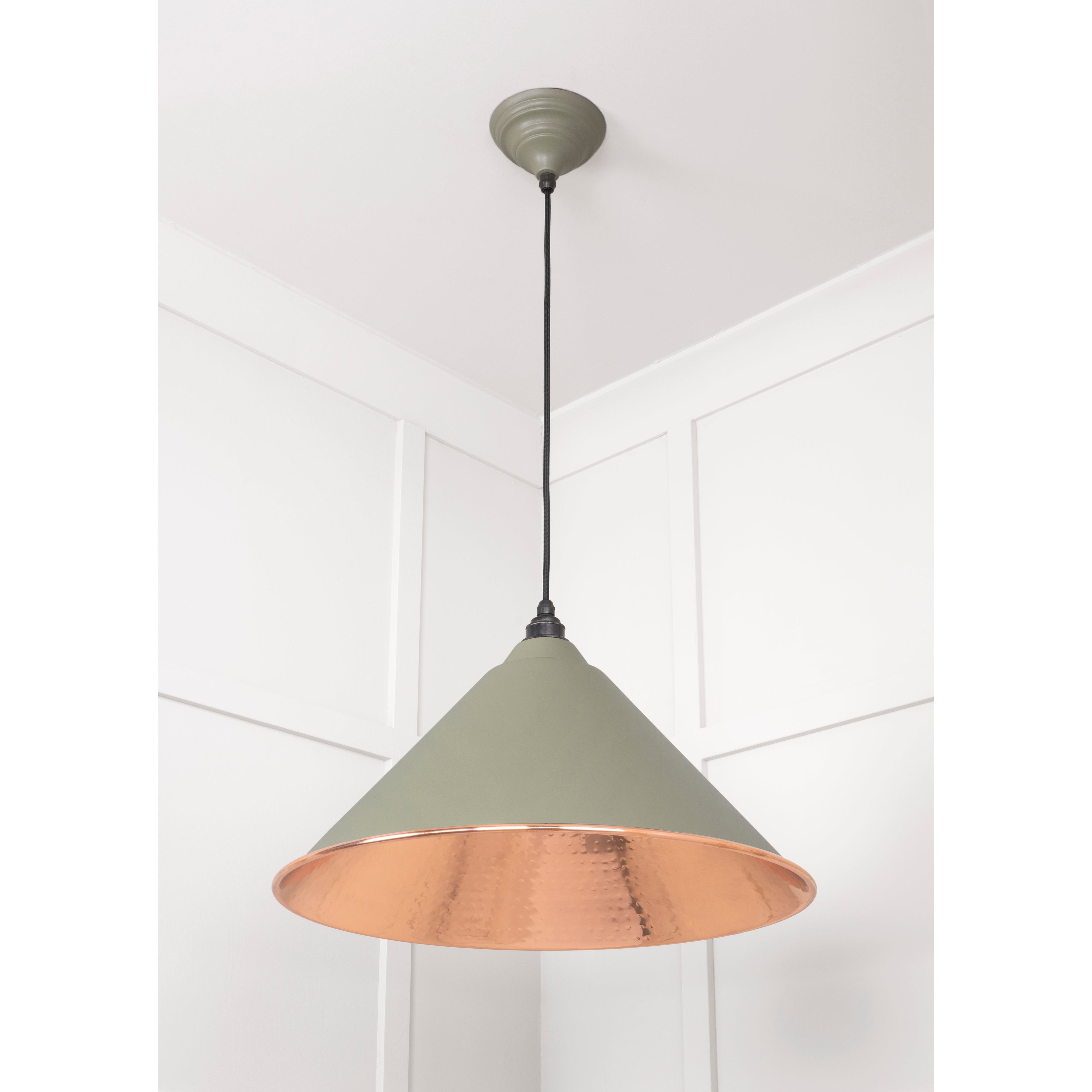 Hammered Copper Hockley Pendant in Tump | From The Anvil-Hockley-Yester Home