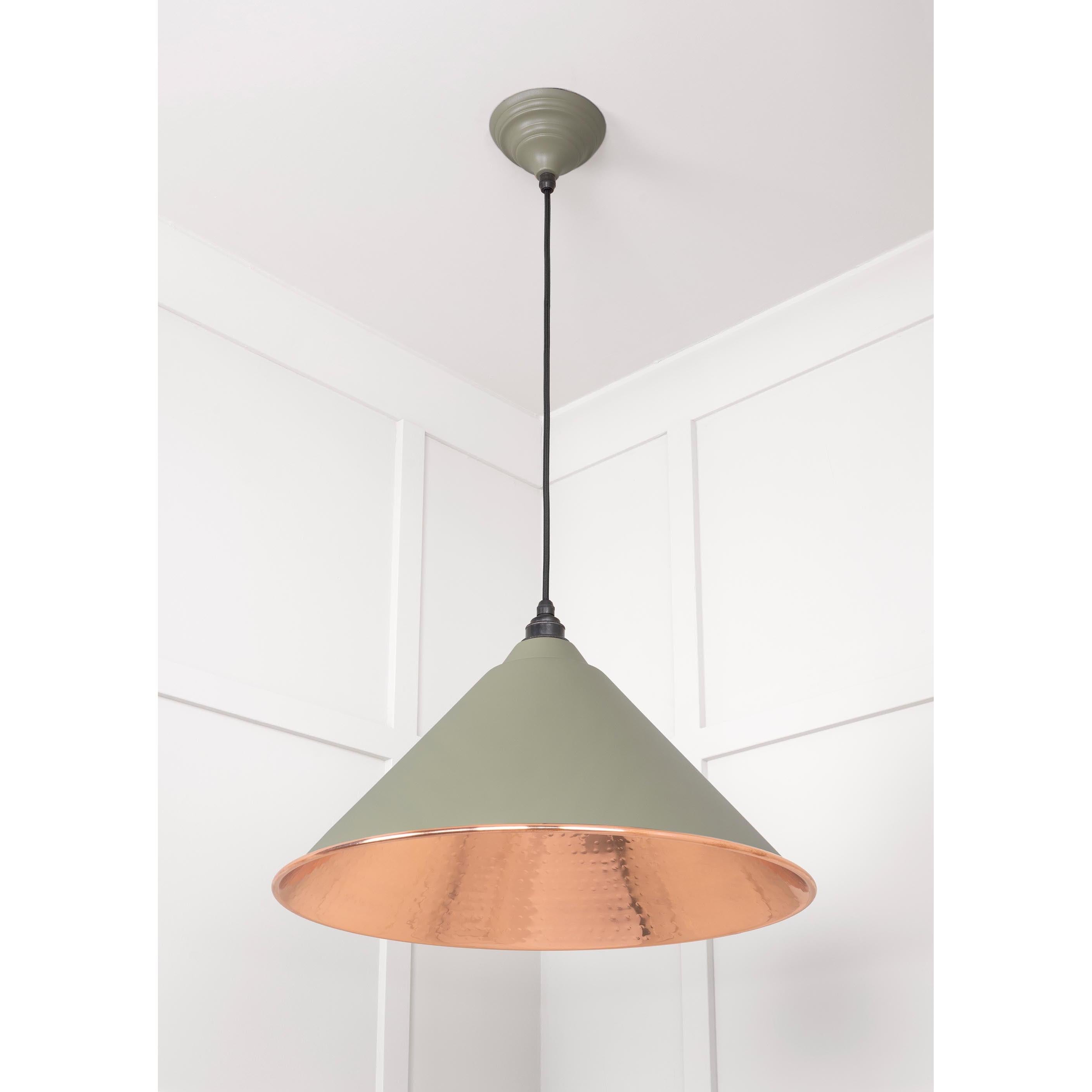 Hammered Copper Hockley Pendant in Tump | From The Anvil - Hockley - From The Anvil - Yester Home