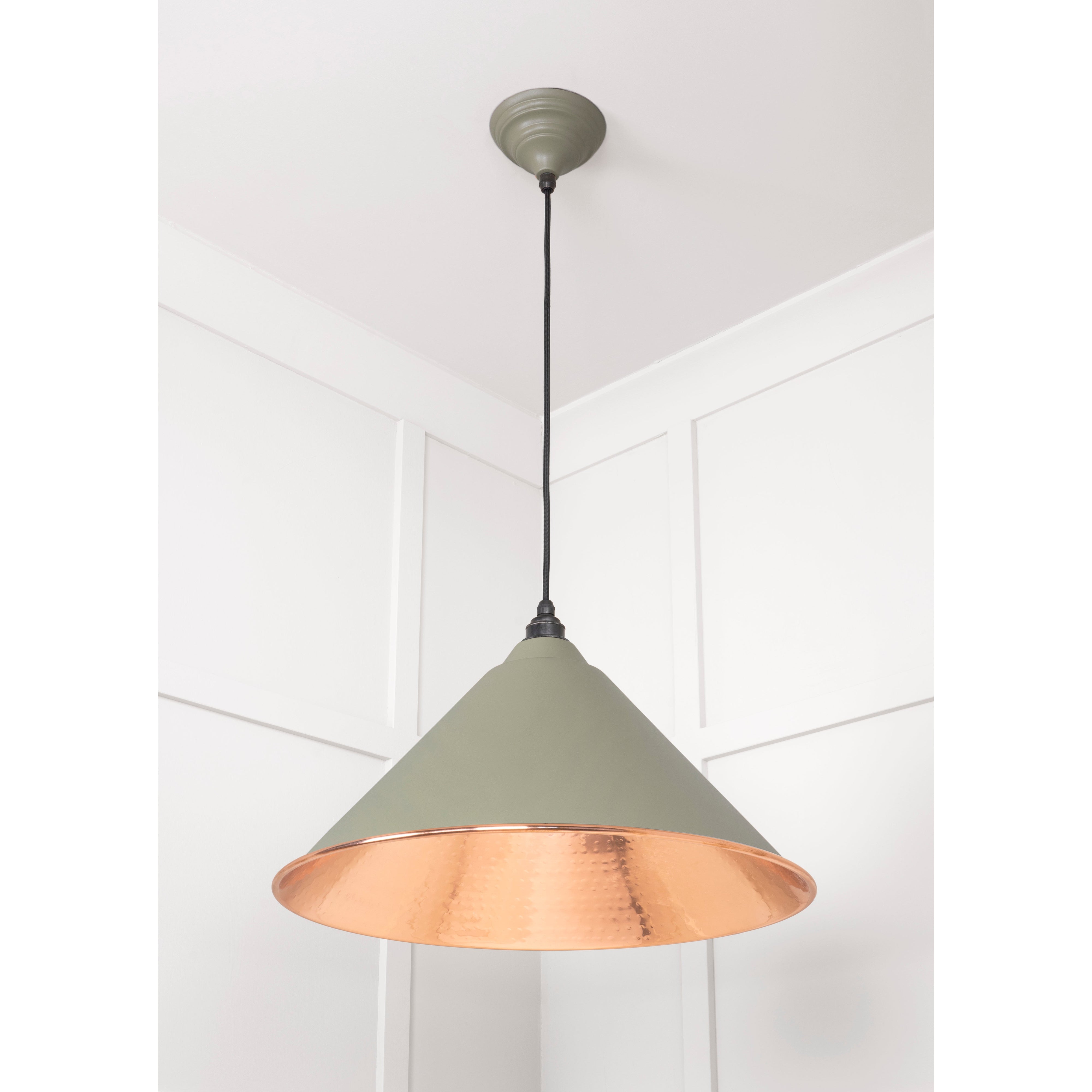 Hammered Copper Hockley Pendant in Tump | From The Anvil-Hockley-Yester Home