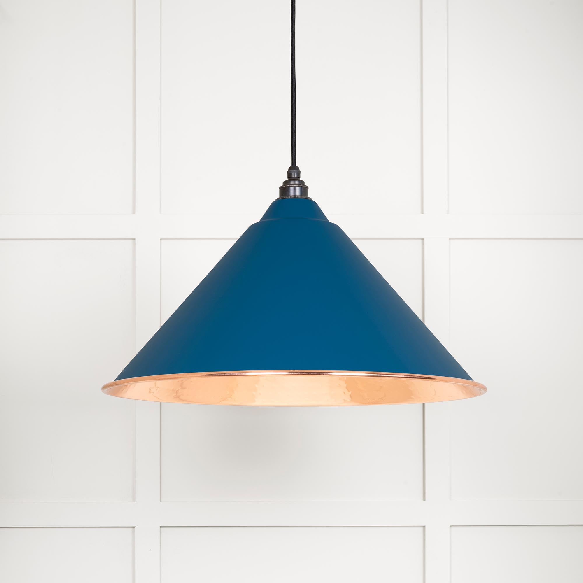 Hammered Copper Hockley Pendant in Upstream | From The Anvil - Hockley - From The Anvil - Yester Home