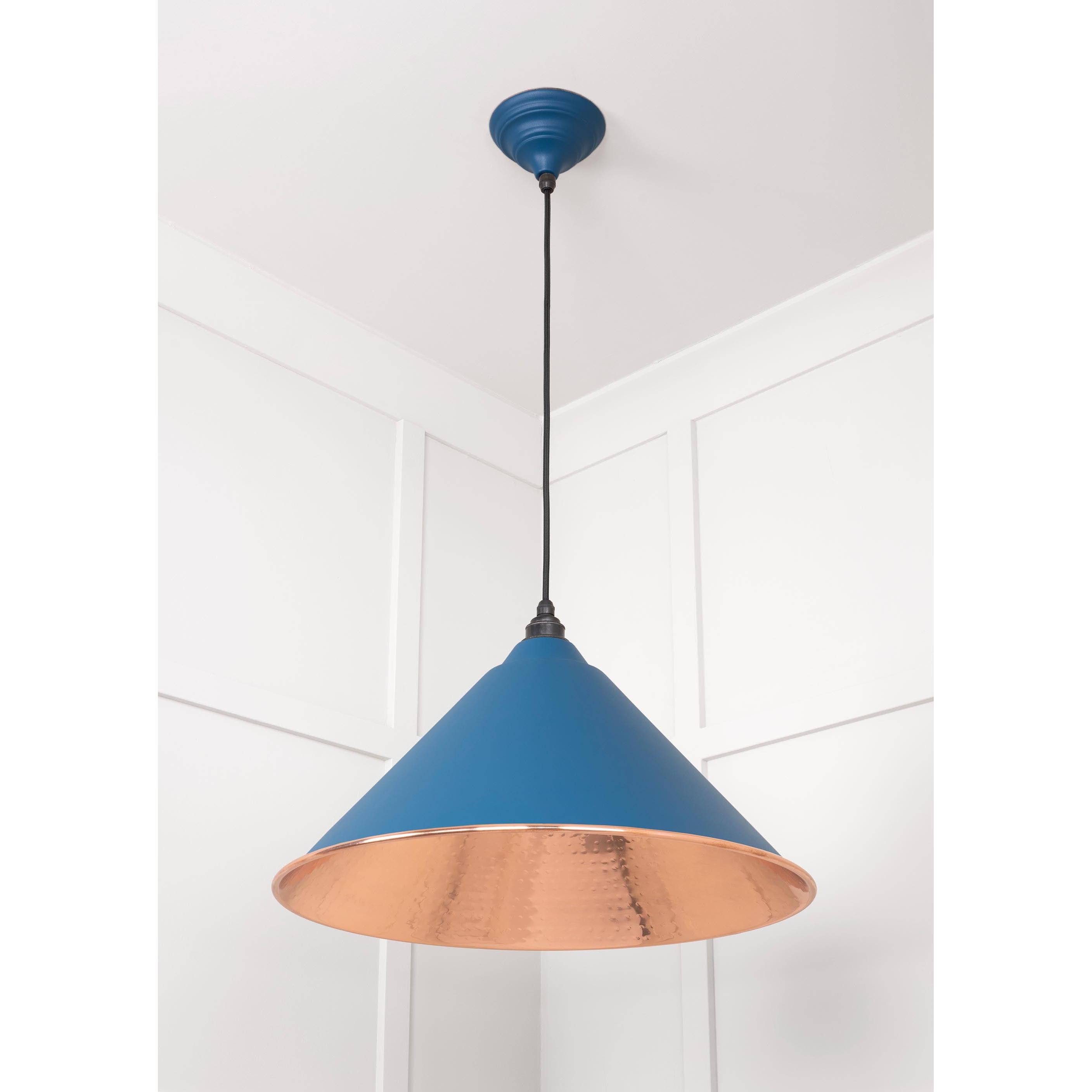 Hammered Copper Hockley Pendant in Upstream | From The Anvil - Hockley - From The Anvil - Yester Home