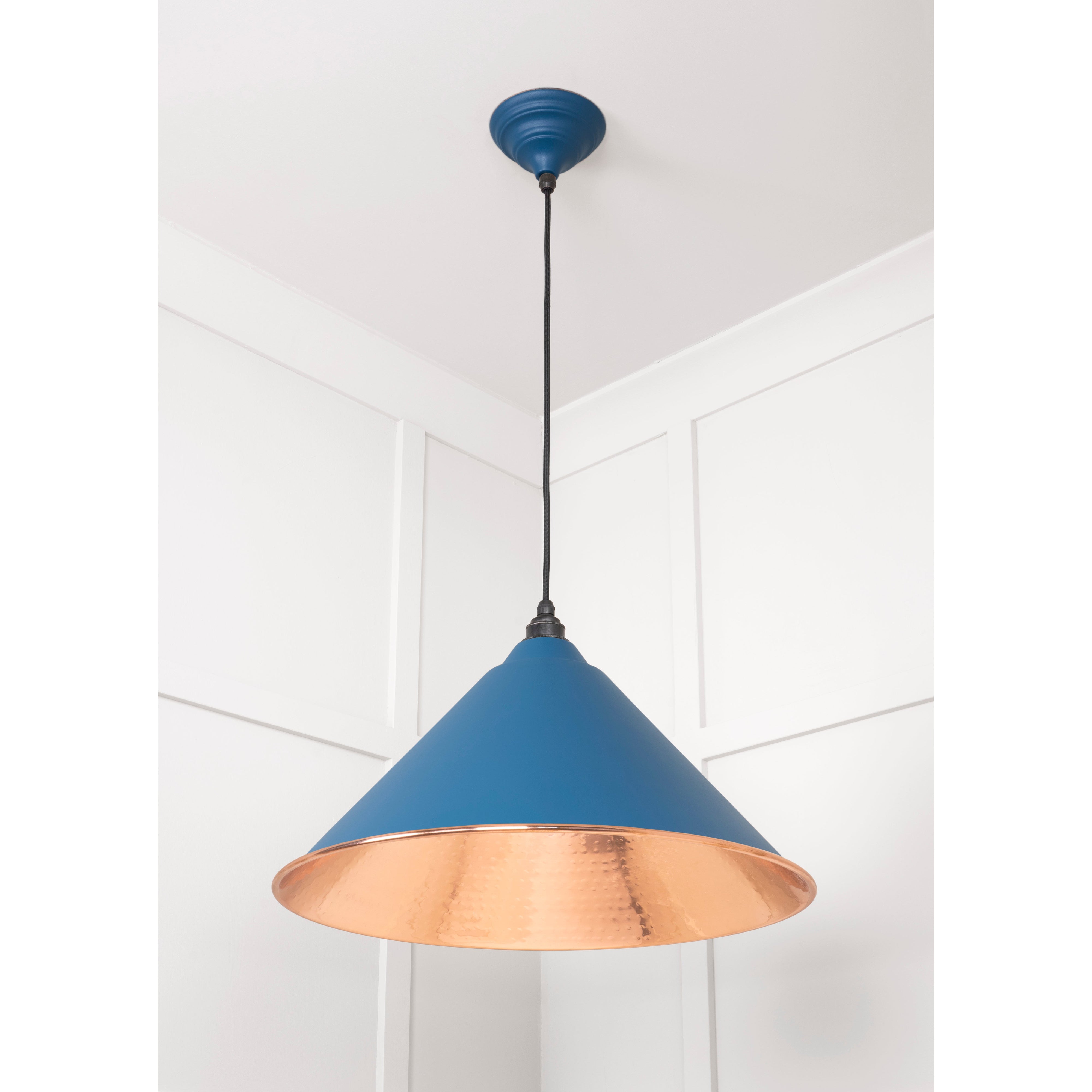 Hammered Copper Hockley Pendant in Upstream | From The Anvil-Hockley-Yester Home