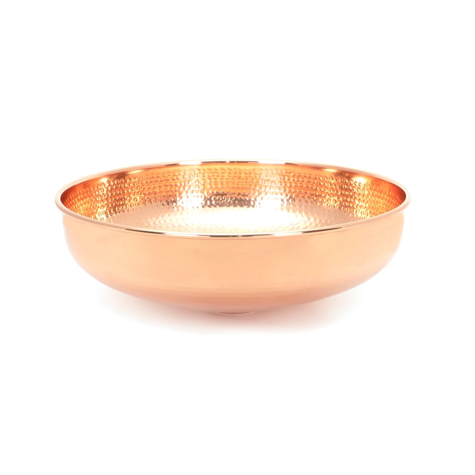 Hammered Copper Round Sink | From The Anvil-Sinks-Yester Home