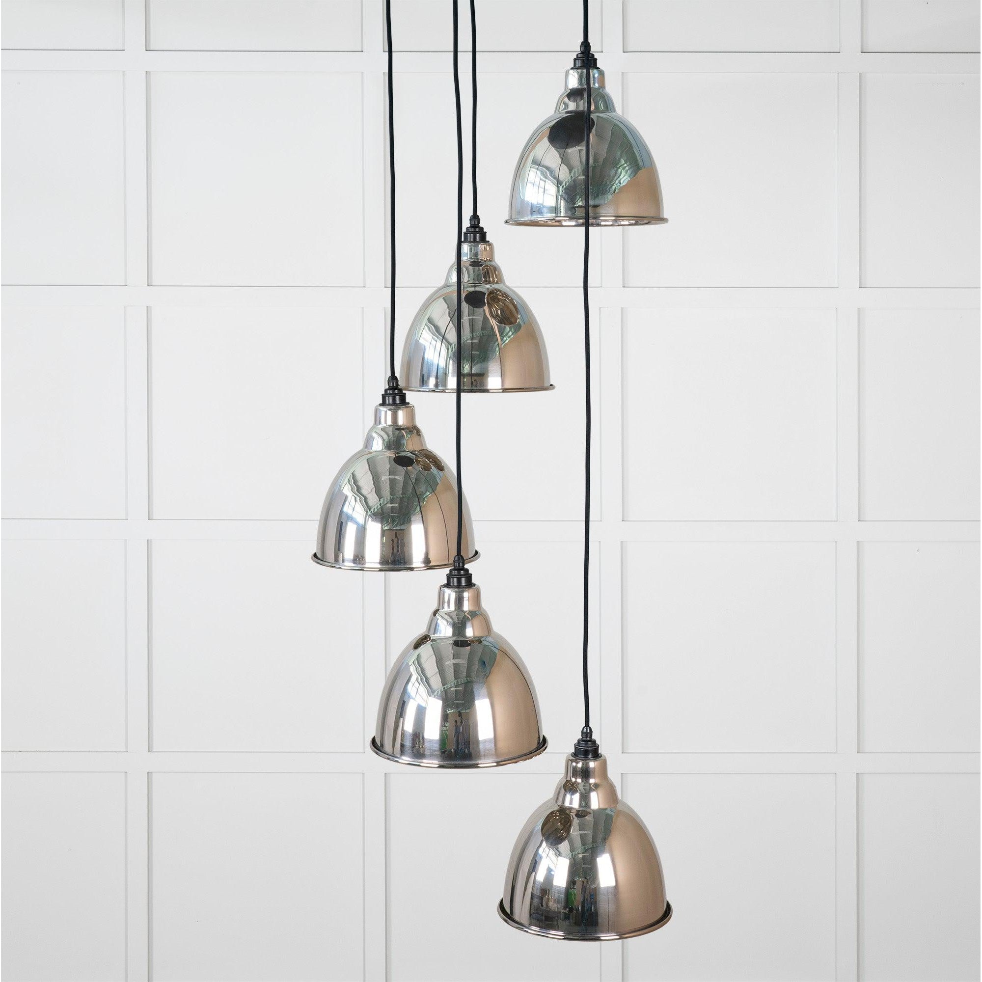 Hammered Nickel Brindley Cluster Pendant | From The Anvil-Cluster Pendants-Yester Home