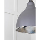 Hammered Nickel Brindley Cluster Pendant in Bluff | From The Anvil-Cluster Pendants-Yester Home