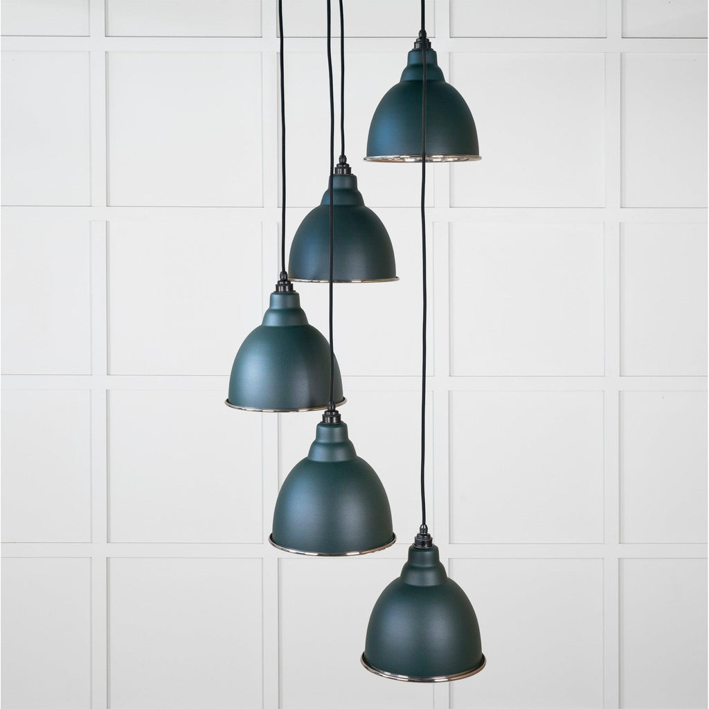 Hammered Nickel Brindley Cluster Pendant in Dingle | From The Anvil