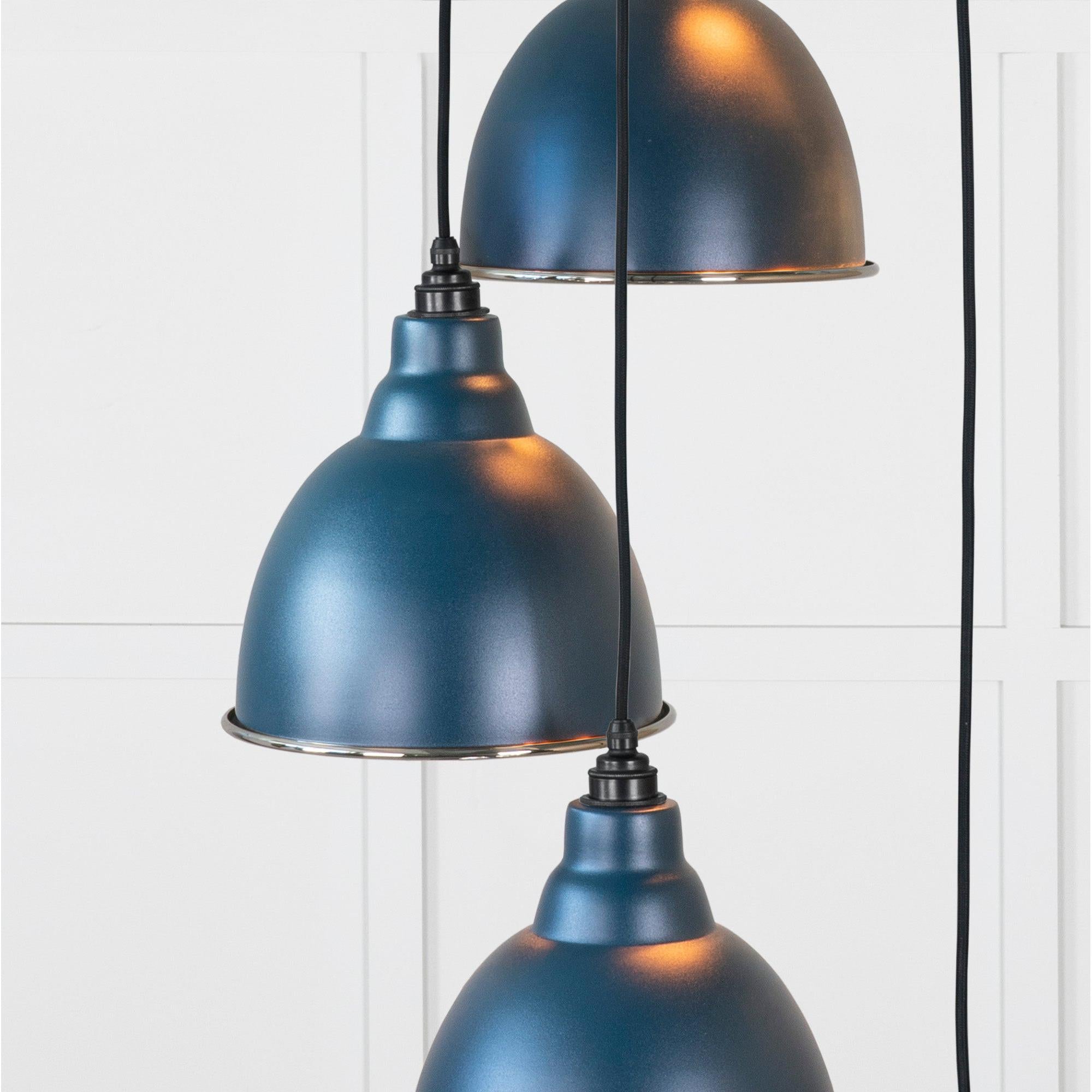 Hammered Nickel Brindley Cluster Pendant in Dusk | From The Anvil - Cluster Pendants - From The Anvil - Yester Home