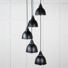 Hammered Nickel Brindley Cluster Pendant in Elan Black | From The Anvil-Cluster Pendants-Yester Home
