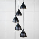 Hammered Nickel Brindley Cluster Pendant in Elan Black | From The Anvil - Cluster Pendants - From The Anvil - Yester Home