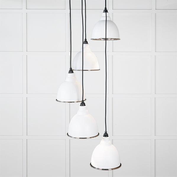 Hammered Nickel Brindley Cluster Pendant in Flock | From The Anvil-Cluster Pendants-Yester Home