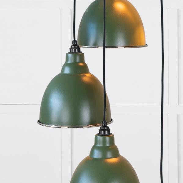 Hammered Nickel Brindley Cluster Pendant in Heath | From The Anvil-Cluster Pendants-Yester Home