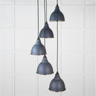 Hammered Nickel Brindley Cluster Pendant in Slate | From The Anvil - Cluster Pendants - From The Anvil - Yester Home