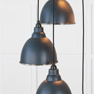 Hammered Nickel Brindley Cluster Pendant in Soot | From The Anvil - Cluster Pendants - From The Anvil - Yester Home