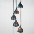 Hammered Nickel Brindley Cluster Pendant in Soot | From The Anvil - Cluster Pendants - From The Anvil - Yester Home