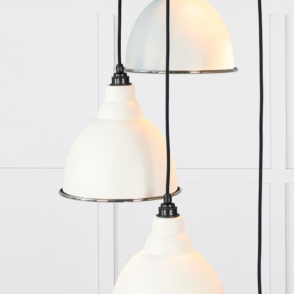 Hammered Nickel Brindley Cluster Pendant in Teasel | From The Anvil-Cluster Pendants-Yester Home