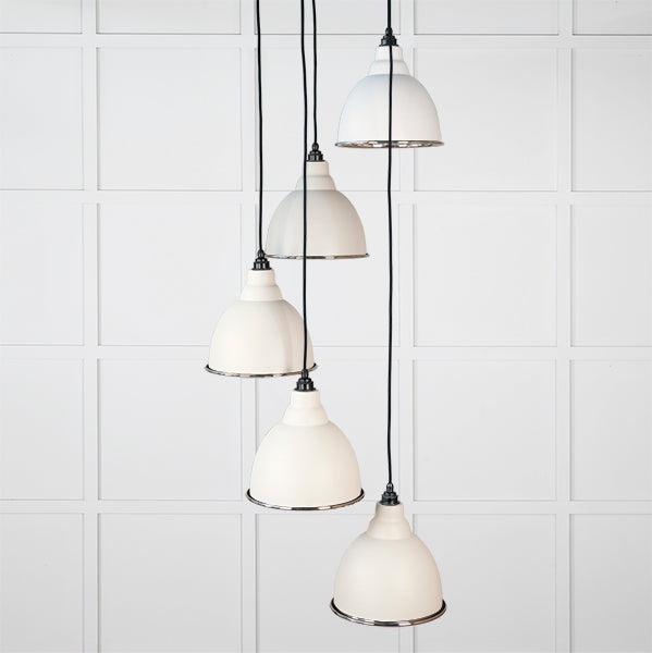 Hammered Nickel Brindley Cluster Pendant in Teasel | From The Anvil-Cluster Pendants-Yester Home