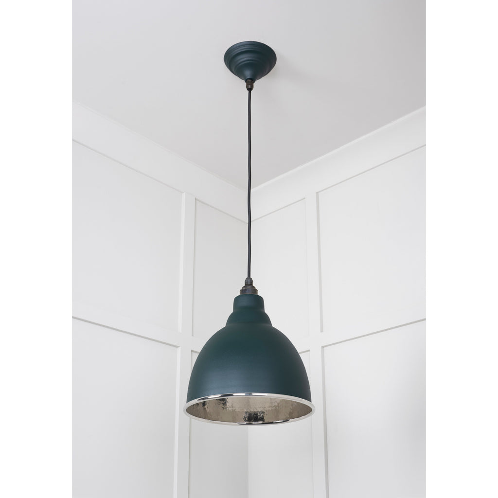 Hammered Nickel Brindley Pendant in Dingle | From The Anvil