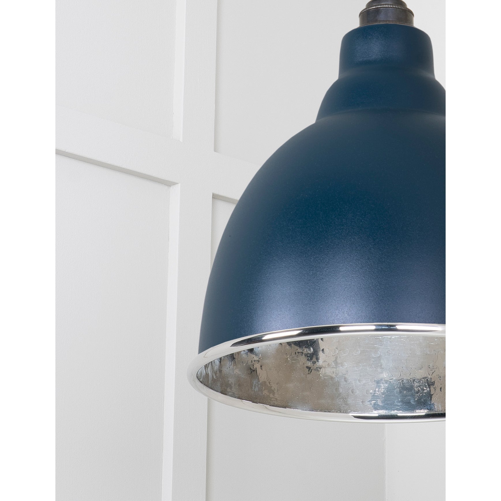 Hammered Nickel Brindley Pendant in Dusk | From The Anvil-Brindley-Yester Home