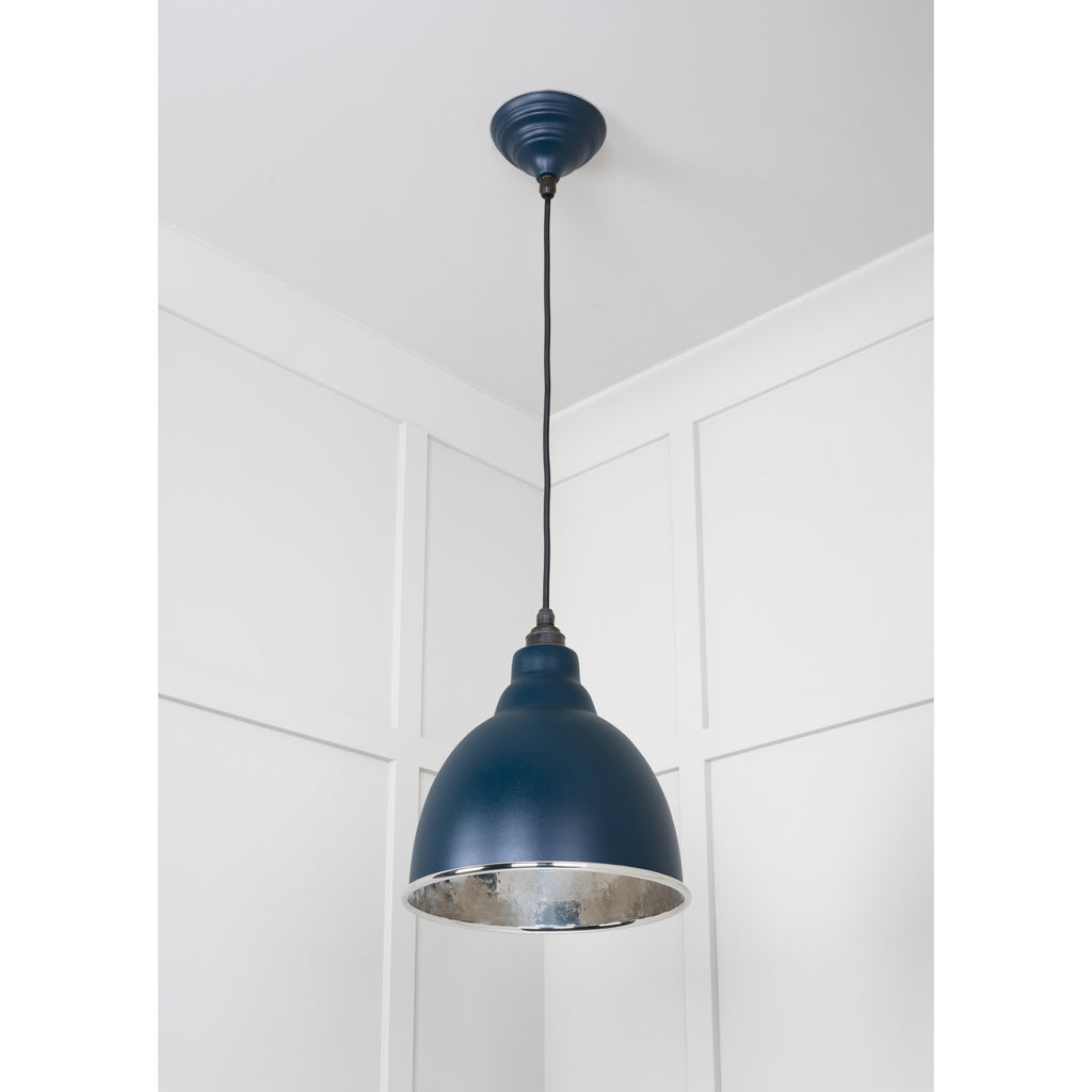 Hammered Nickel Brindley Pendant in Dusk | From The Anvil-Brindley-Yester Home