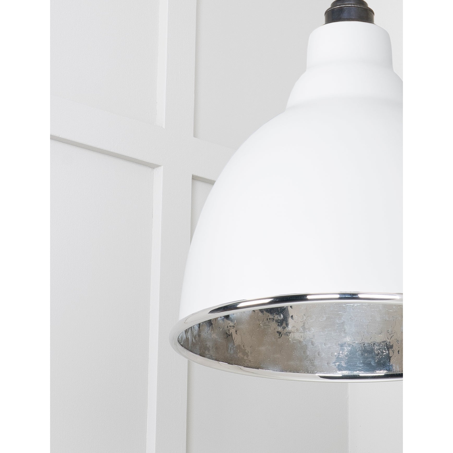 Hammered Nickel Brindley Pendant in Flock | From The Anvil-Brindley-Yester Home