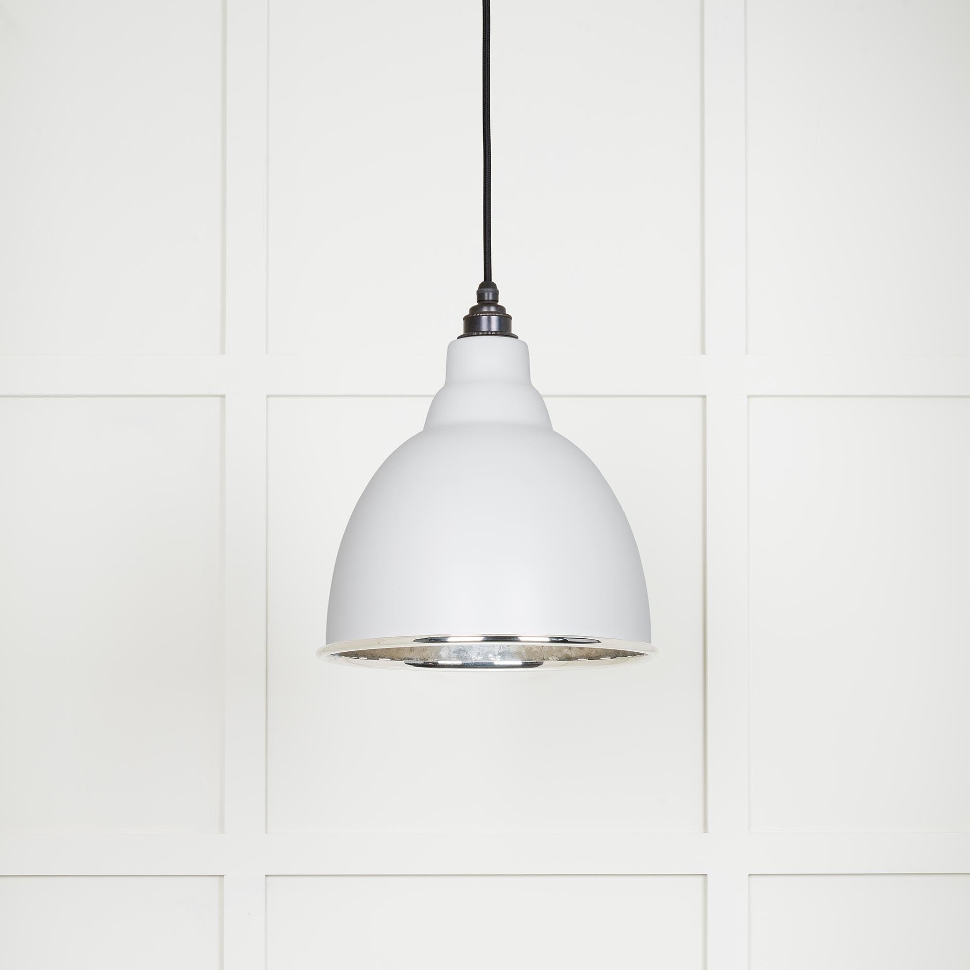Hammered Nickel Brindley Pendant in Flock | From The Anvil - Brindley - From The Anvil - Yester Home