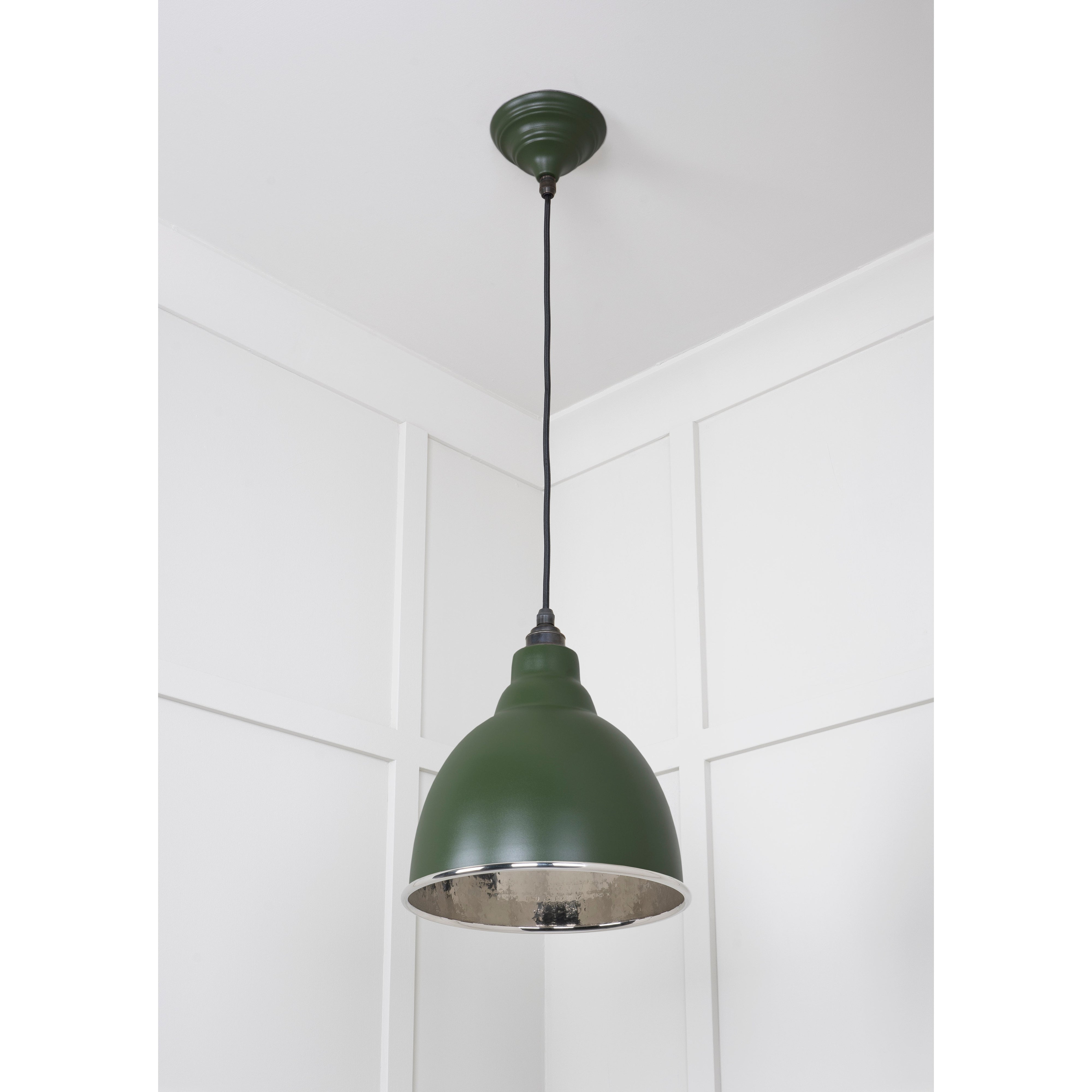 Hammered Nickel Brindley Pendant in Heath | From The Anvil-Brindley-Yester Home
