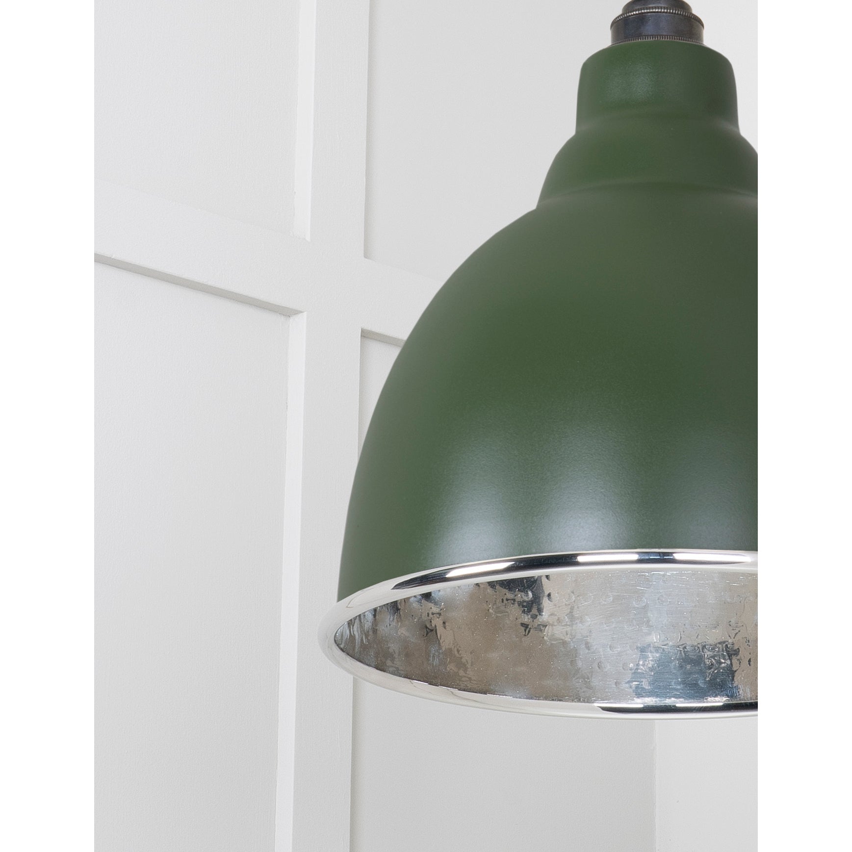 Hammered Nickel Brindley Pendant in Heath | From The Anvil-Brindley-Yester Home