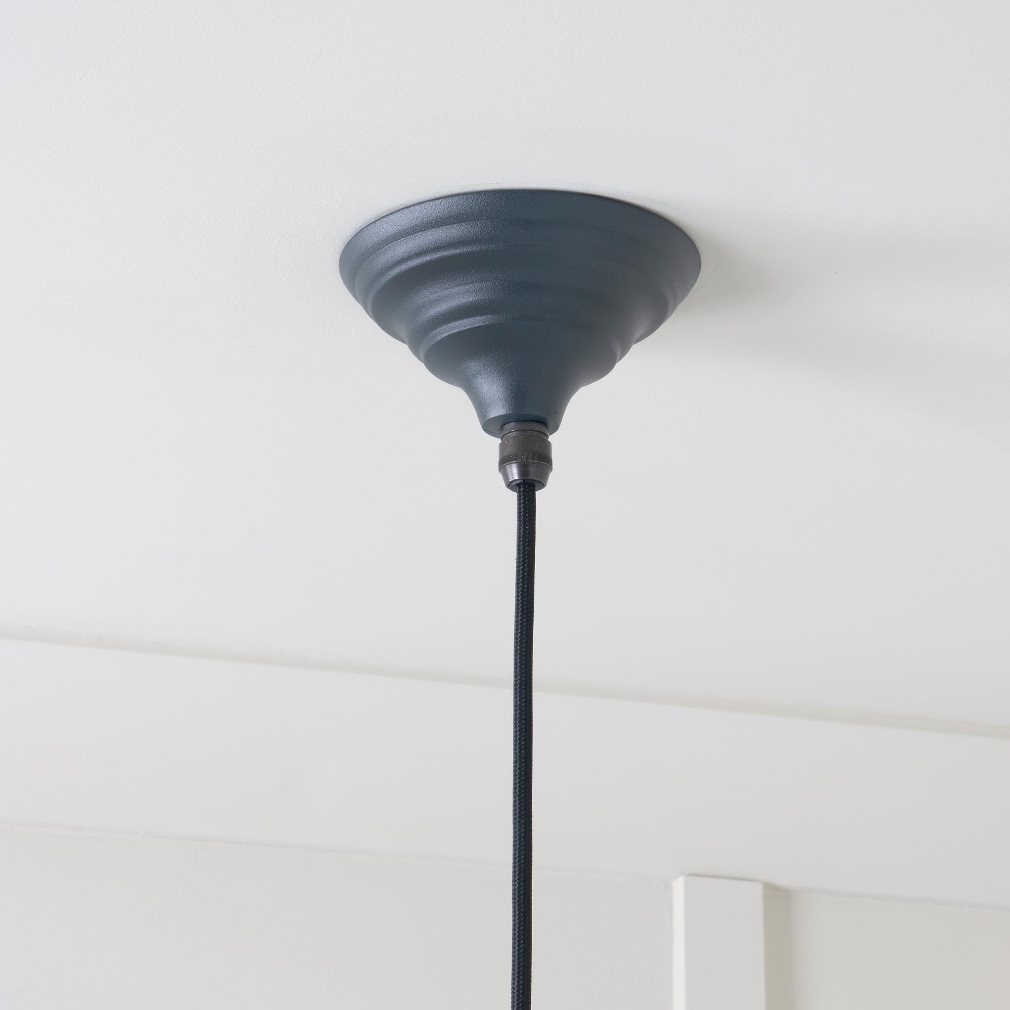 Hammered Nickel Brindley Pendant in Soot | From The Anvil - Brindley - From The Anvil - Yester Home