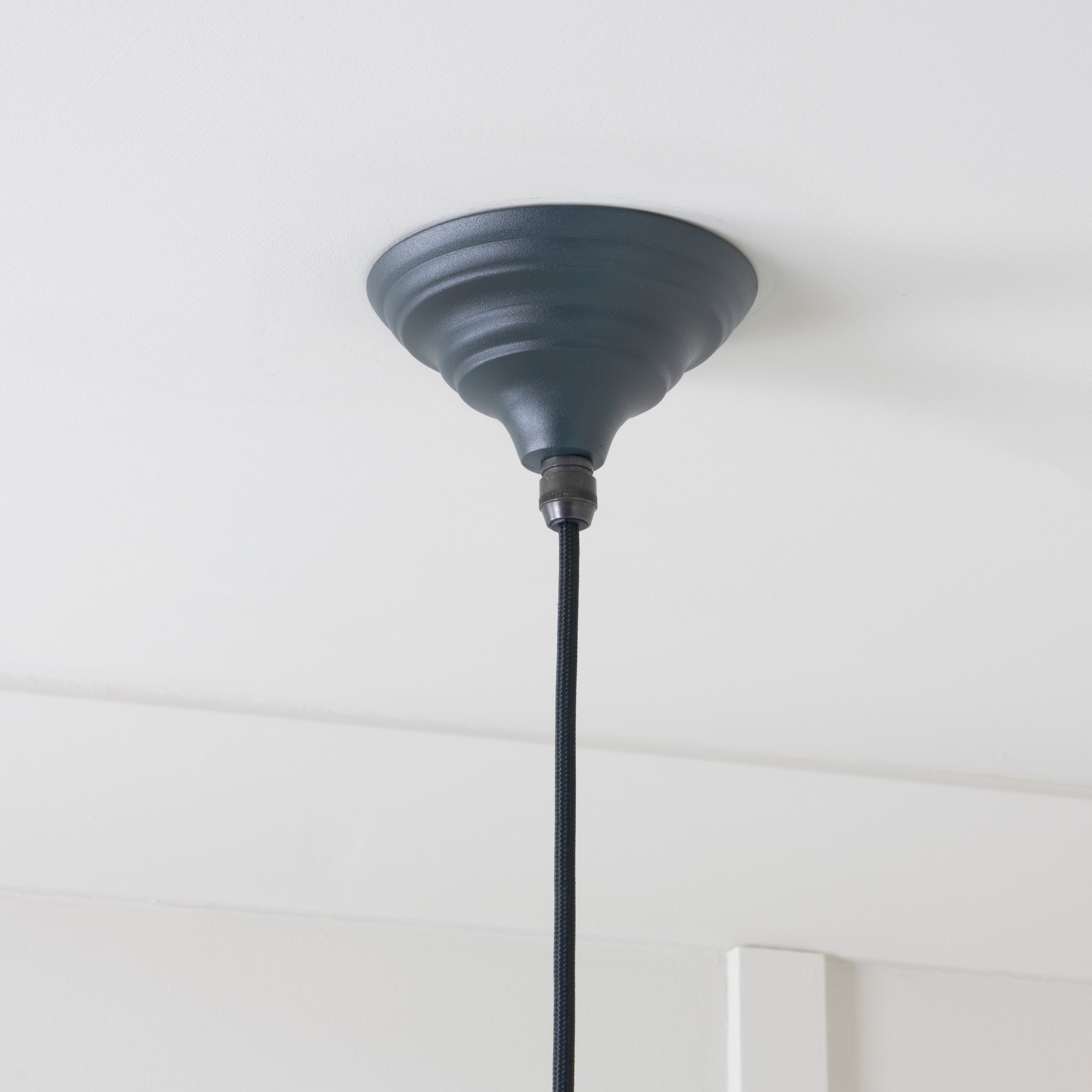 Hammered Nickel Brindley Pendant in Soot | From The Anvil-Brindley-Yester Home
