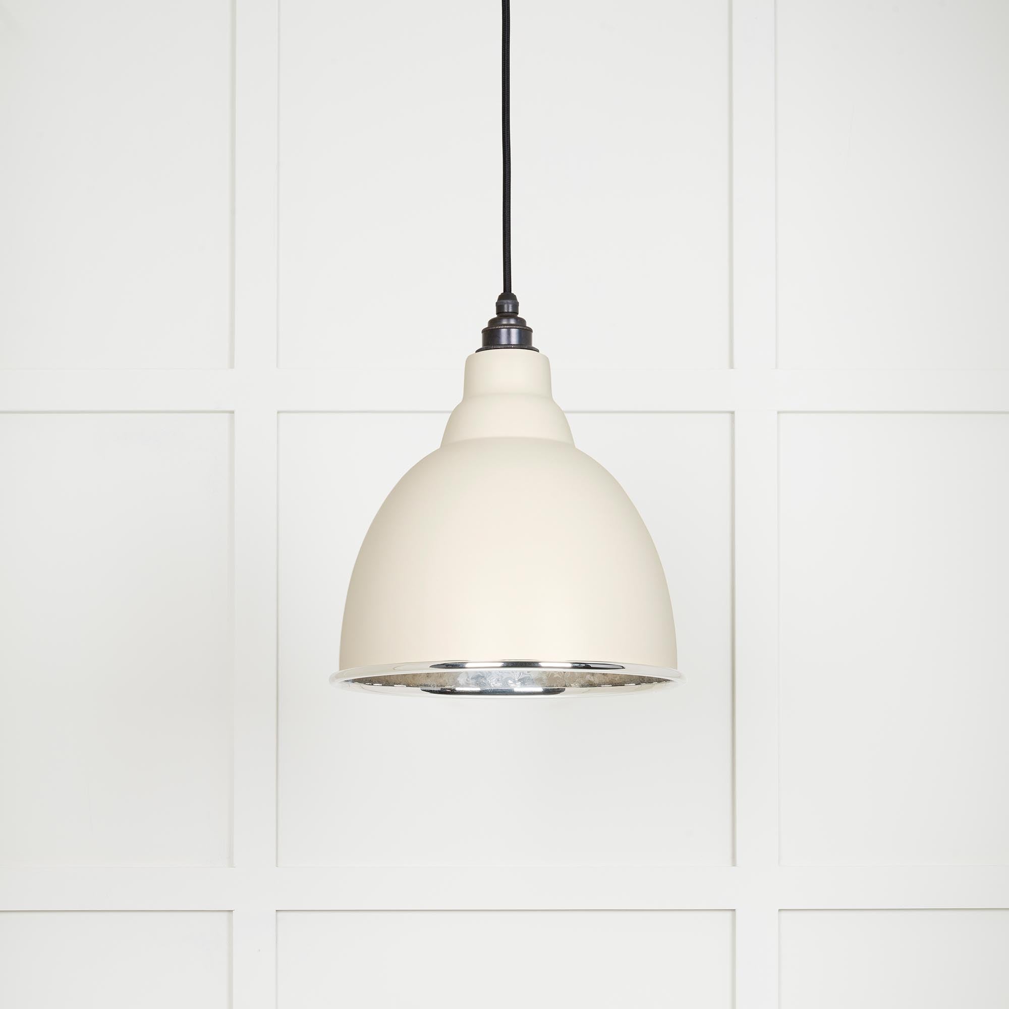 Hammered Nickel Brindley Pendant in Teasel | From The Anvil - Brindley - From The Anvil - Yester Home