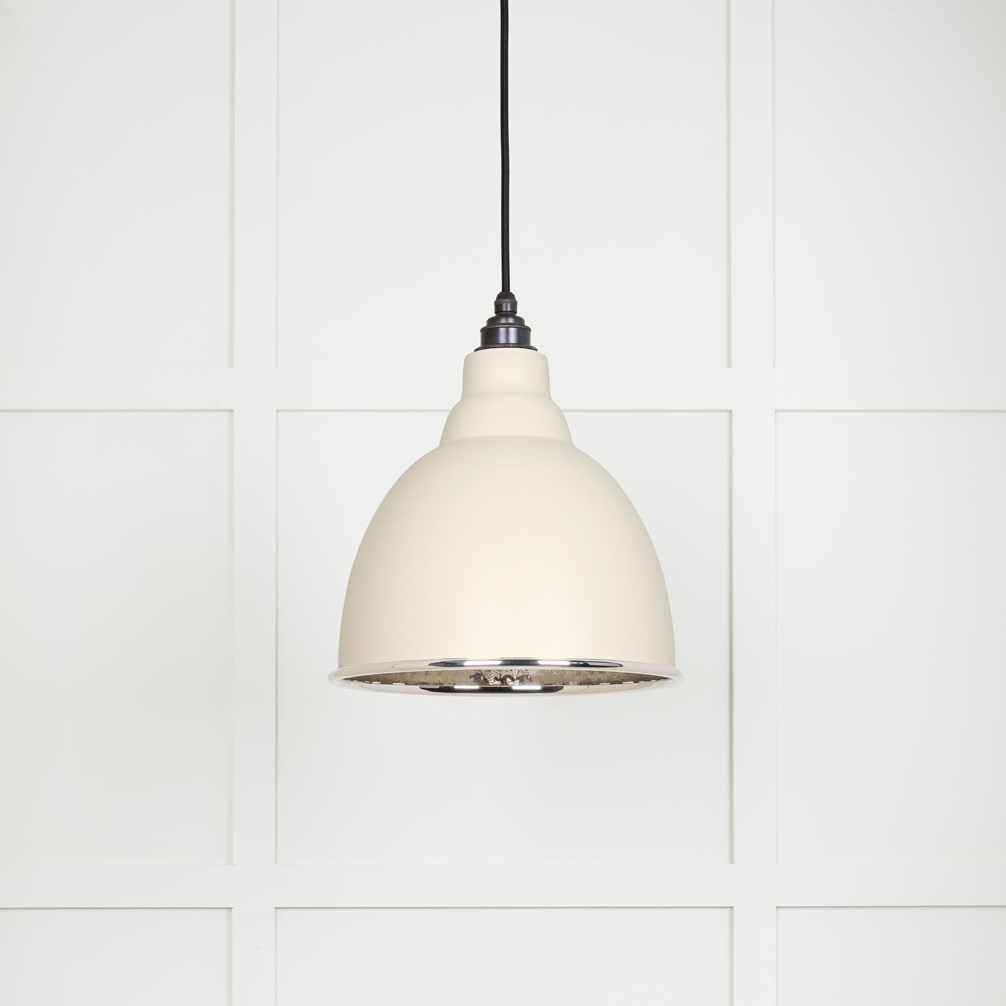Hammered Nickel Brindley Pendant in Teasel | From The Anvil - Brindley - From The Anvil - Yester Home
