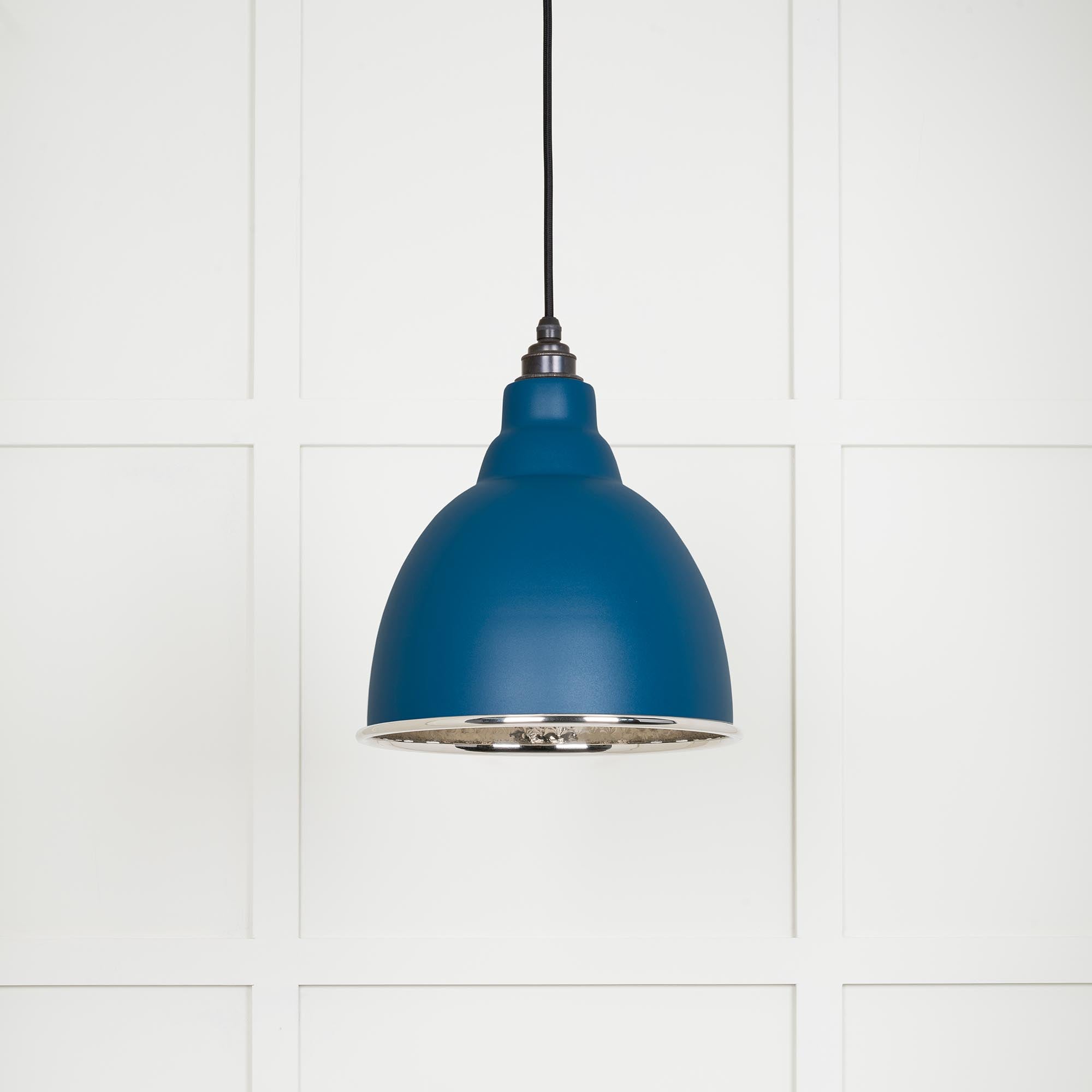 Hammered Nickel Brindley Pendant in Upstream | From The Anvil - Brindley - From The Anvil - Yester Home