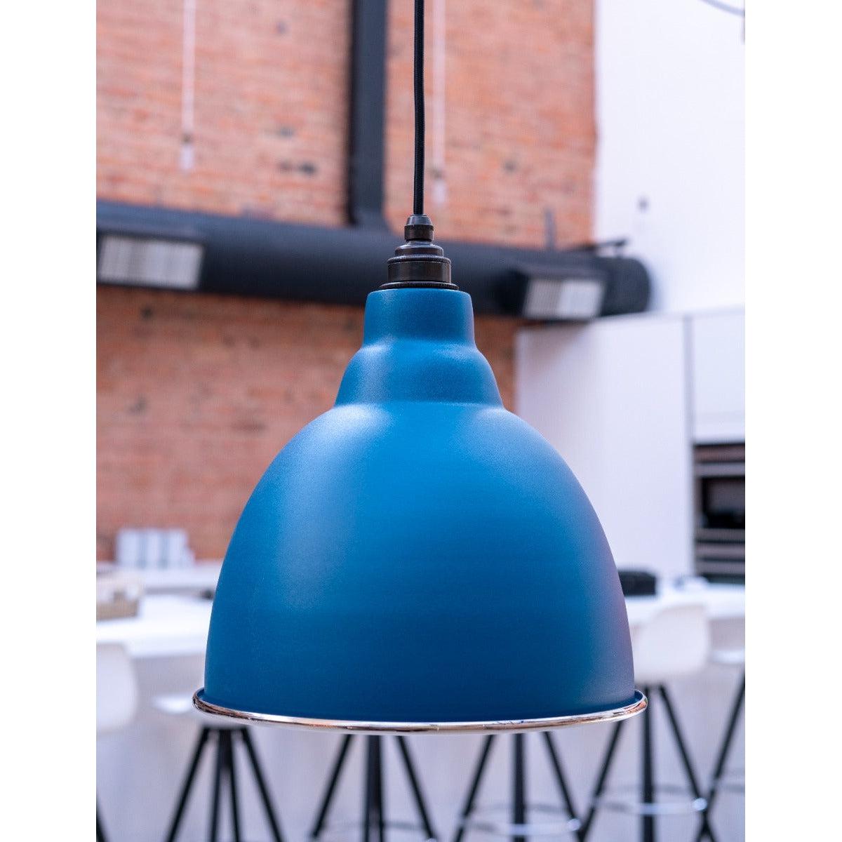 Hammered Nickel Brindley Pendant in Upstream | From The Anvil-Brindley-Yester Home