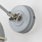 Hammered Nickel Brindley Wall Light in Birch | From The Anvil-Wall Lights-Yester Home
