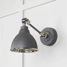 Hammered Nickel Brindley Wall Light in Bluff | From The Anvil - Wall Lights - From The Anvil - Yester Home