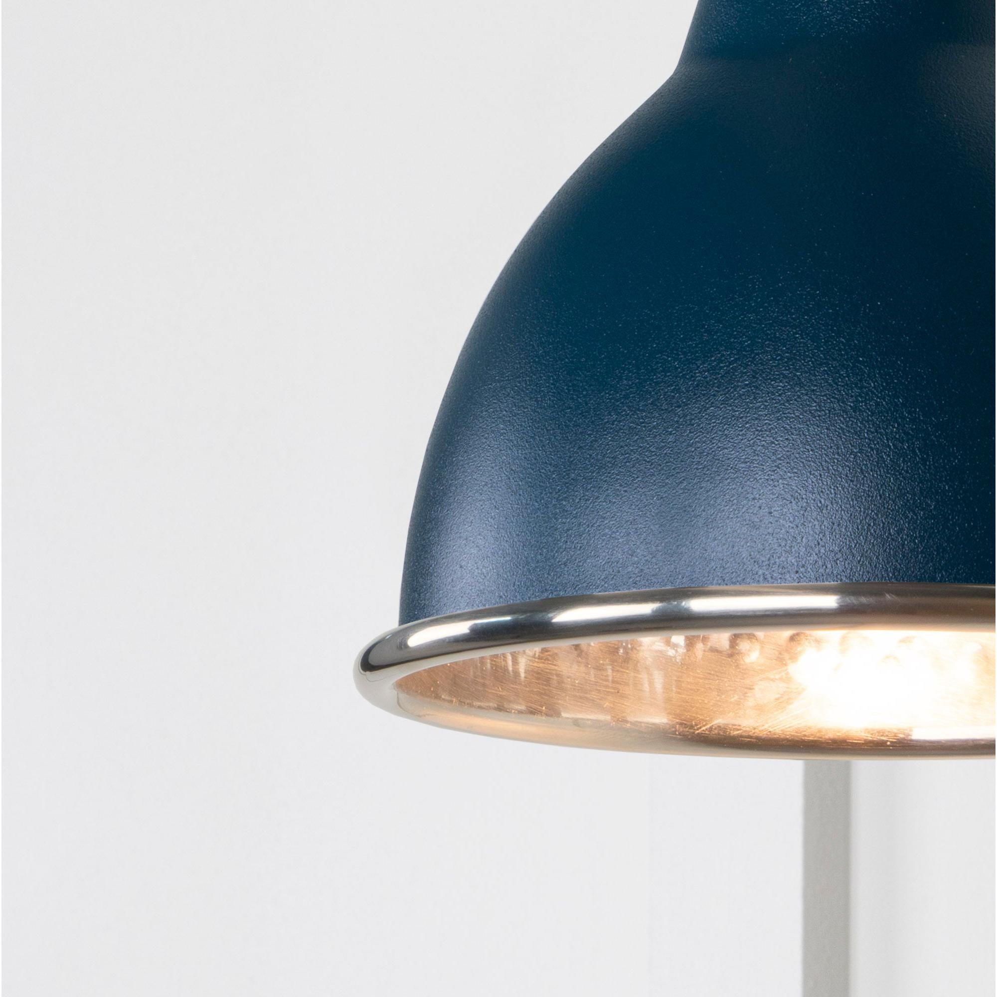 Hammered Nickel Brindley Wall Light in Dusk | From The Anvil - Wall Lights - From The Anvil - Yester Home