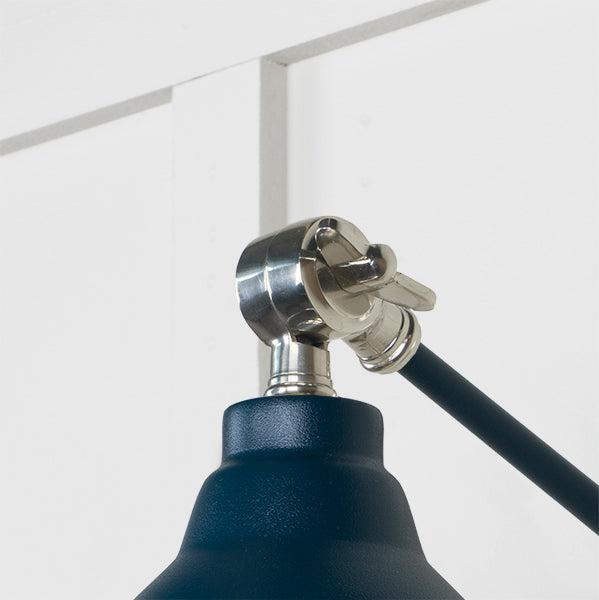 Hammered Nickel Brindley Wall Light in Dusk | From The Anvil-Wall Lights-Yester Home