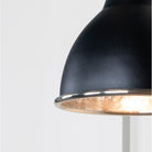 Hammered Nickel Brindley Wall Light in Elan Black | From The Anvil - Wall Lights - From The Anvil - Yester Home