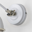 Hammered Nickel Brindley Wall Light in Flock | From The Anvil - Wall Lights - From The Anvil - Yester Home