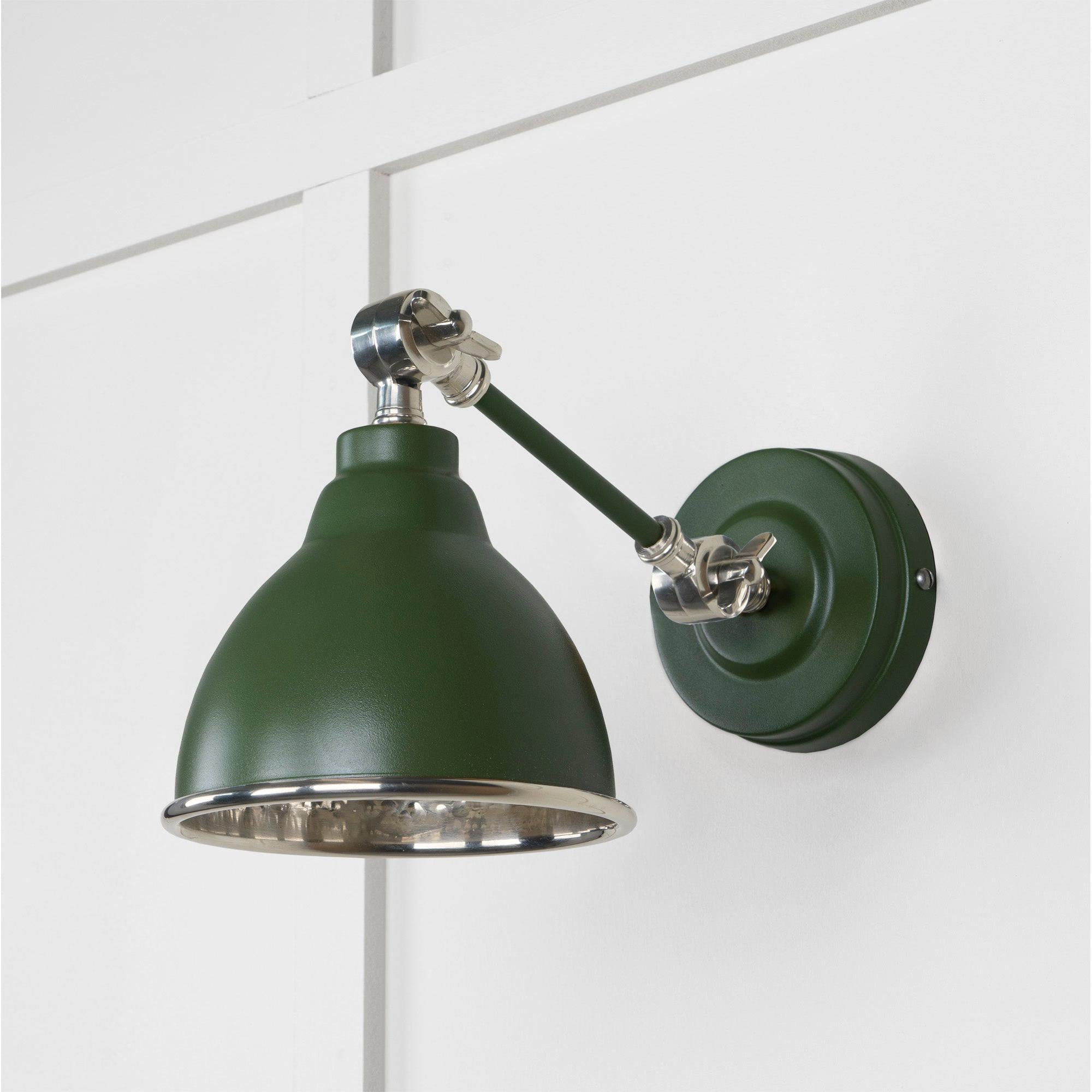 Hammered Nickel Brindley Wall Light in Heath | From The Anvil - Wall Lights - From The Anvil - Yester Home