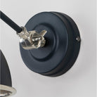 Hammered Nickel Brindley Wall Light in Soot | From The Anvil - Wall Lights - From The Anvil - Yester Home